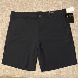 Callaway size 36, Black Flat Front Chino Shorts